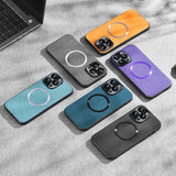 Fabric Magnetic Charging Silicone Case for iPhone