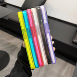 Neon Fluorescent Color Transparent Phone Case For iPhone