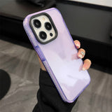 Neon Fluorescent Color Transparent Phone Case For iPhone