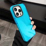 Neon Fluorescent Color Transparent Phone Case For iPhone
