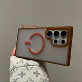 Luxury Translucent Candy Color Magnetic Case for Samsung