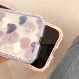 Cute Love Heart Soft Shockproof Case For iPhone