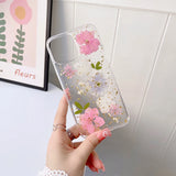 Cute Flower Clear Shockproof Case for iPhone