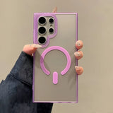 Luxury Translucent Candy Color Magnetic Case for Samsung