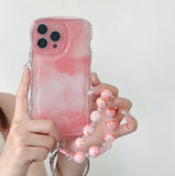 Fashion Ink Halo Dyed Phone Case with Bracelet for iphone