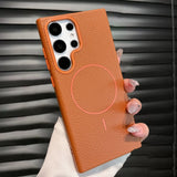 Leather Magnetic Phone Case For Samsung