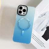 Luxury Magnetic Gradient Color Slim Case for iPhone