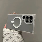 Luxury Translucent Candy Color Magnetic Case for Samsung