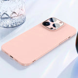 Ultra Thin Glass Camera Lens Film Candy Phone Case For iPhone