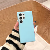 Solid Color Jelly Liquid Silicone Phone Case For Samsung