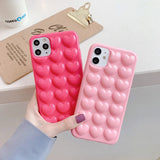 Cute 3D Love Heart Case For iPhone