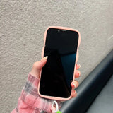 Heart Wrist Ring Chain Liquid Silicon Wave Phone Case For Samsung