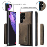 2 In 1 Wallet Magnetic Leather Case For Samsung