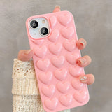 Cute 3D Love Heart Case For iPhone