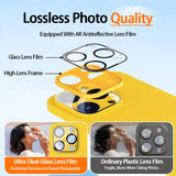 Ultra Thin Glass Camera Lens Film Candy Phone Case For iPhone