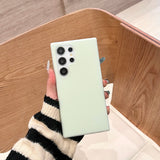 Solid Color Jelly Liquid Silicone Phone Case For Samsung