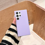 Solid Color Jelly Liquid Silicone Phone Case For Samsung