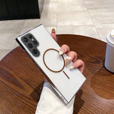 Magnetic Transparent Hard PC Phone Cases For Samsung