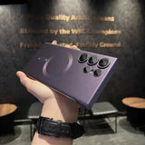 Ultra-Thin Frameless Metallic Paint  Magnetic Case For Samsung