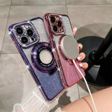 Magnetic Glitter Diamond Case for iPhone