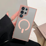 Luxury Translucent Candy Color Magnetic Case for Samsung