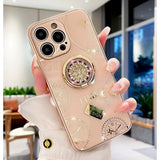 Luxury Rotating stand holder Phone Case For iPhone