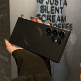 Ultra-Thin Frameless Metallic Paint  Magnetic Case For Samsung