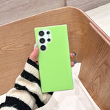 Solid Color Jelly Liquid Silicone Phone Case For Samsung