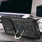Bumpers Armor With Slide Camera Lens Case for Samsung