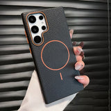 Leather Magnetic Phone Case For Samsung