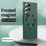 Luxury Magnetic Wireless Charge Case For Samsung