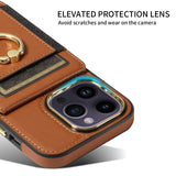 Wallet Finger Ring Phone Case For iPhone