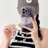 Fashion Ink Halo Dyed Phone Case with Bracelet for iphone