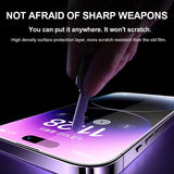 Tempered Glass Screen Protector with Lens Glass For iPhone