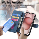 2 in 1 Detachable Card Solt Wallet For Magnetic Phone Case For iPhone