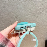 Heart Wrist Ring Chain Liquid Silicon Wave Phone Case For Samsung
