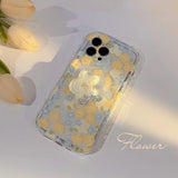 Artistic Flower With Holder Case For Samsung