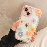 Cute Love Heart Soft Shockproof Case For iPhone