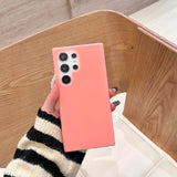 Solid Color Jelly Liquid Silicone Phone Case For Samsung