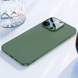 Ultra Thin Glass Camera Lens Film Candy Phone Case For iPhone