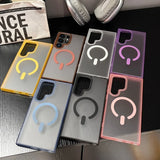Luxury Translucent Candy Color Magnetic Case for Samsung
