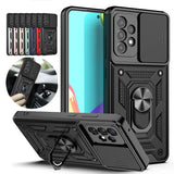 Bumpers Armor With Slide Camera Lens Case for Samsung