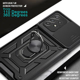 Bumpers Armor With Slide Camera Lens Case for Samsung