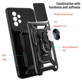 Bumpers Armor With Slide Camera Lens Case for Samsung