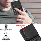 Bumpers Armor With Slide Camera Lens Case for Samsung