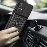 Bumpers Armor With Slide Camera Lens Case for Samsung