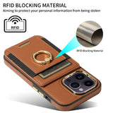 Wallet Finger Ring Phone Case For iPhone