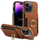Wallet Finger Ring Phone Case For iPhone