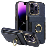 Wallet Finger Ring Phone Case For iPhone