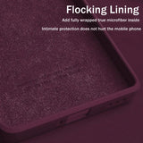 Original Square Liquid Silicone Case For Samsung